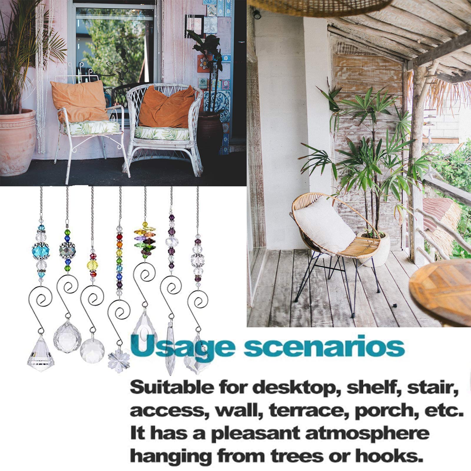 HD Hyaline & Dora Set 7 crystal rainbow suncatcher greets guests at entryway