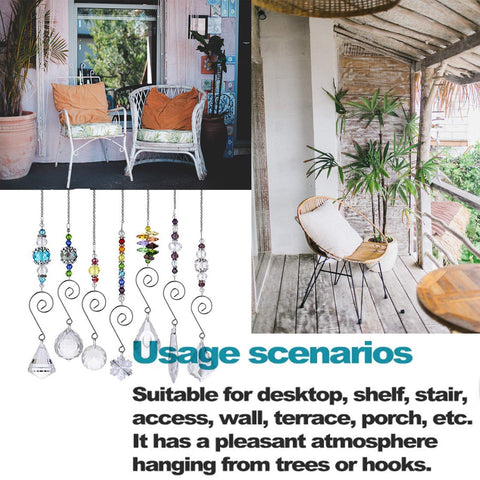 HD Hyaline & Dora Set 7 crystal rainbow suncatcher greets guests at entryway