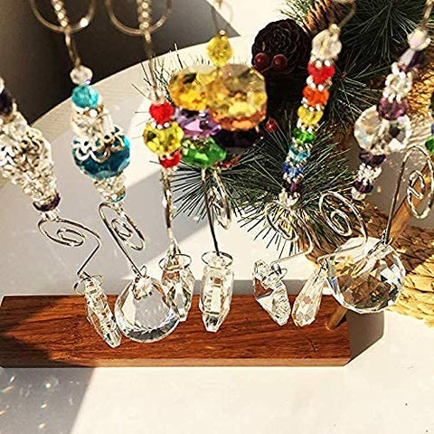 HD Hyaline & Dora Set 7 crystal rainbow suncatcher on chandeliers adds glow