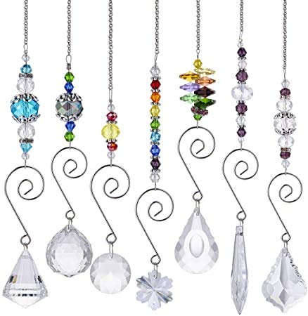 HD Hyaline & Dora Set 7 crystal rainbow suncatcher gift-ready packaging displayed