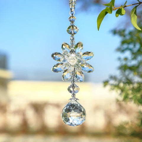 H&D HYALINE and DORA sun catcher crystal prism rainbow maker for bright room refractions.