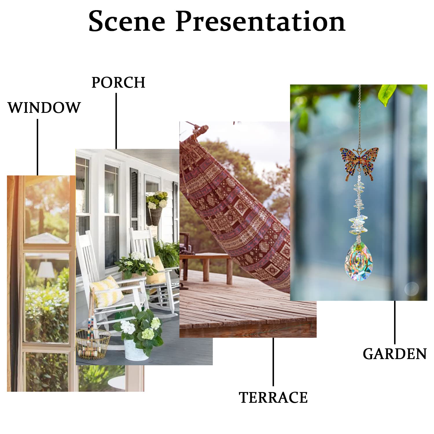 H&D Hyaline & Dora suncatcher crystal butterfly catches sunbeams vividly