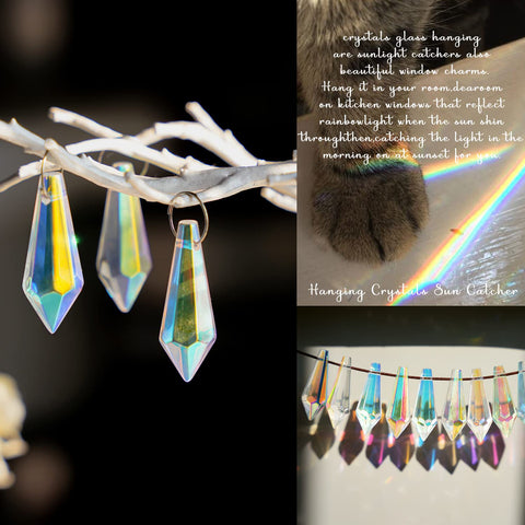 HD Hyaline & Dora suncatcher prisms illuminate spaces with vibrant light play.