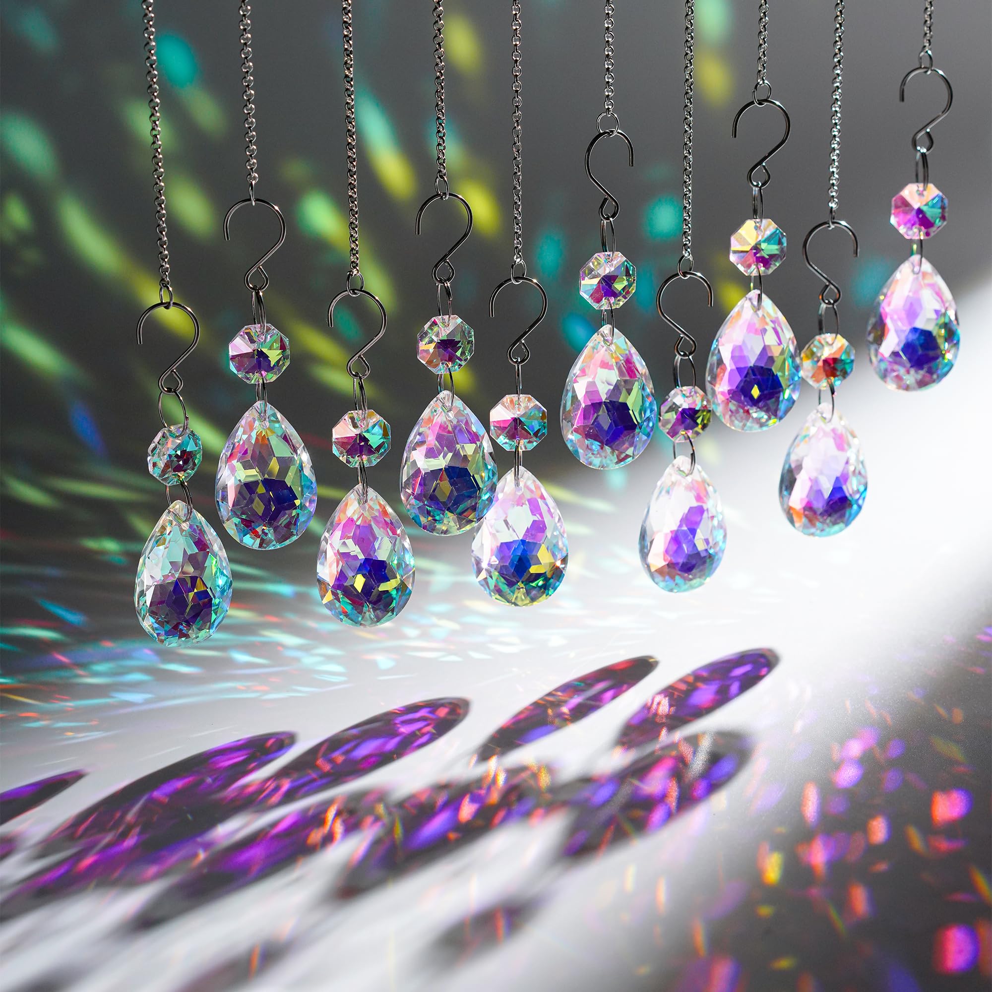 H&D HYALINE & DORA suncatcher pendant ready for easy hanging on decor.