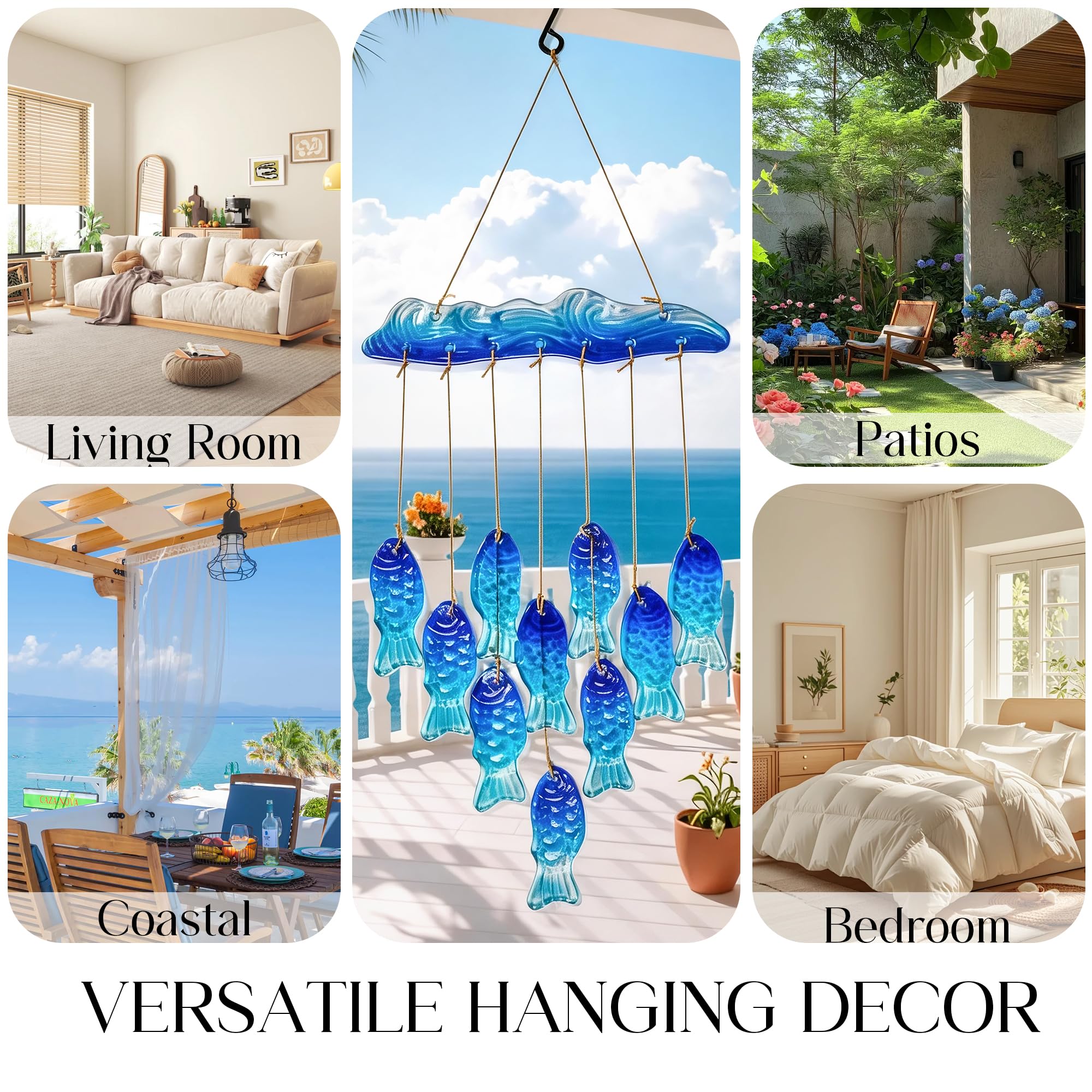 H&D Hyaline & Dora weather-resistant wind chime built to withstand outdoor use.