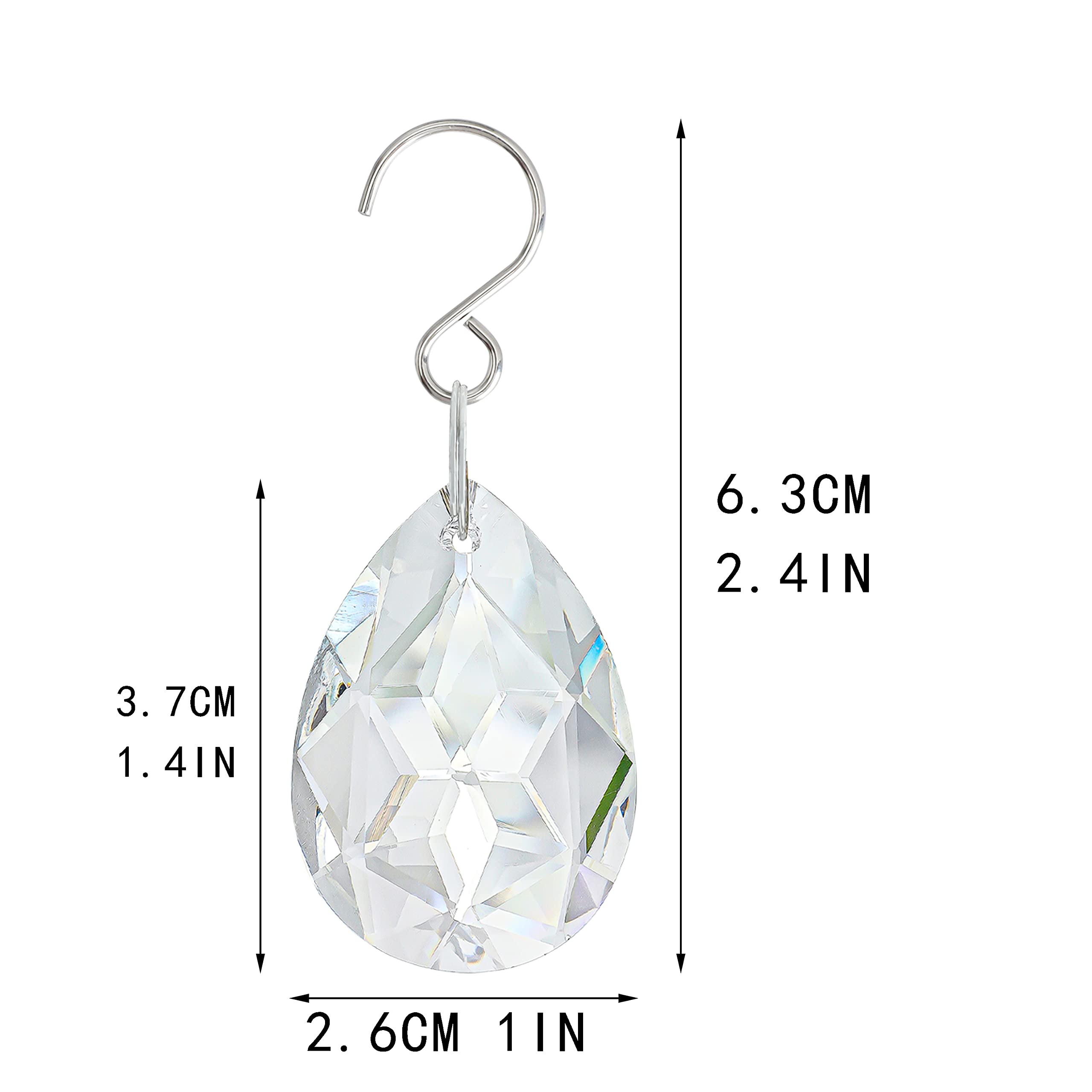H&D HYALINE & DORA window decor teardrop prism sparkle