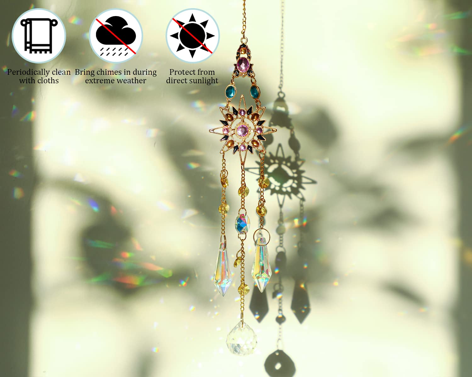 H&D HYALINE & DORA office window sun catcher decor for ambient light.