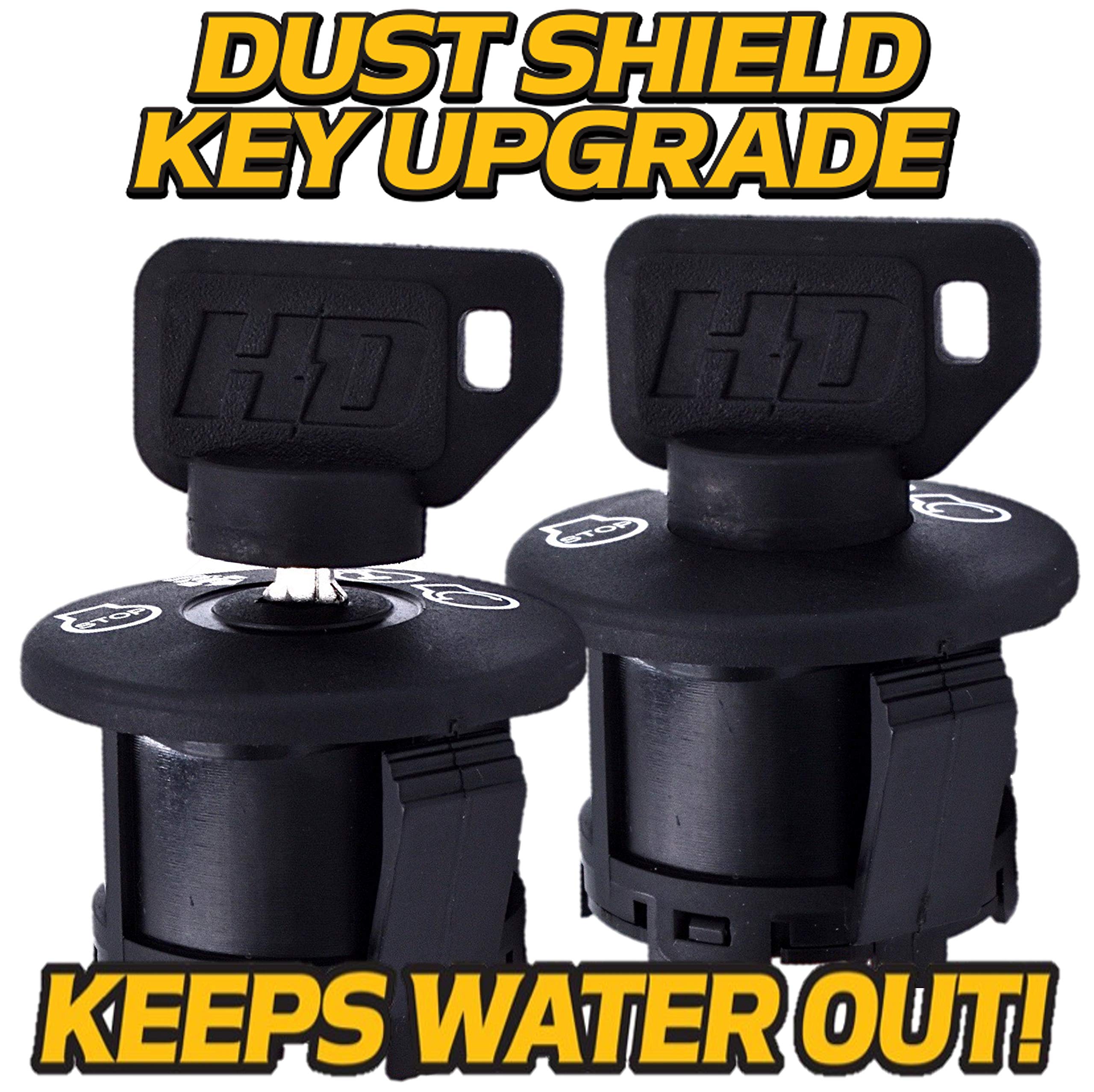 HD Switch durable key design reduces vibration and loosening during mowing.