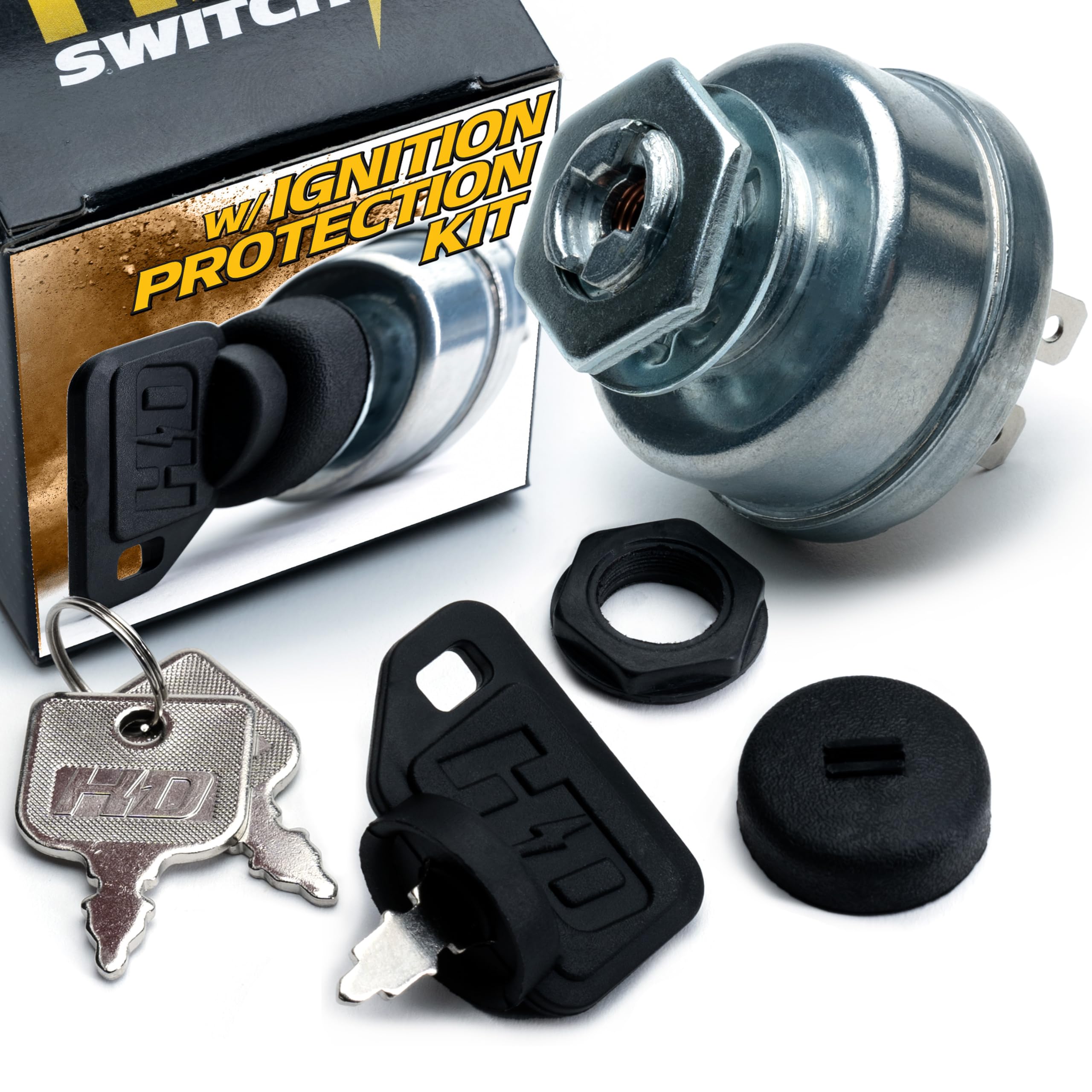 HD Switch OEM upgrade ignition switch front view with dual protection for reliable starts