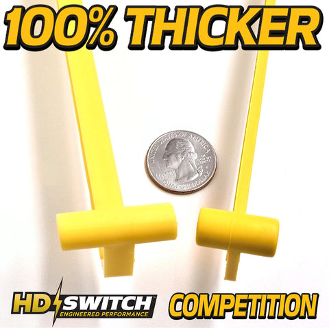 HD Switch rigid arm design improves stability during setup.