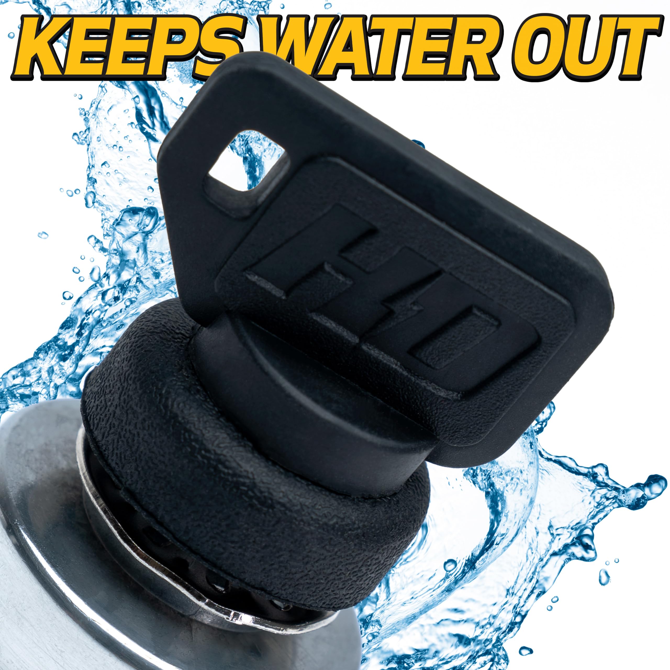 HD Switch rubber grommet and nut system closeup sealing against dust and moisture