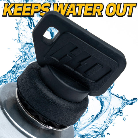 HD Switch rubber grommet and nut system closeup sealing against dust and moisture