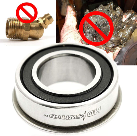 HD Switch hi-temp grease protects bearings up to 400F during use.