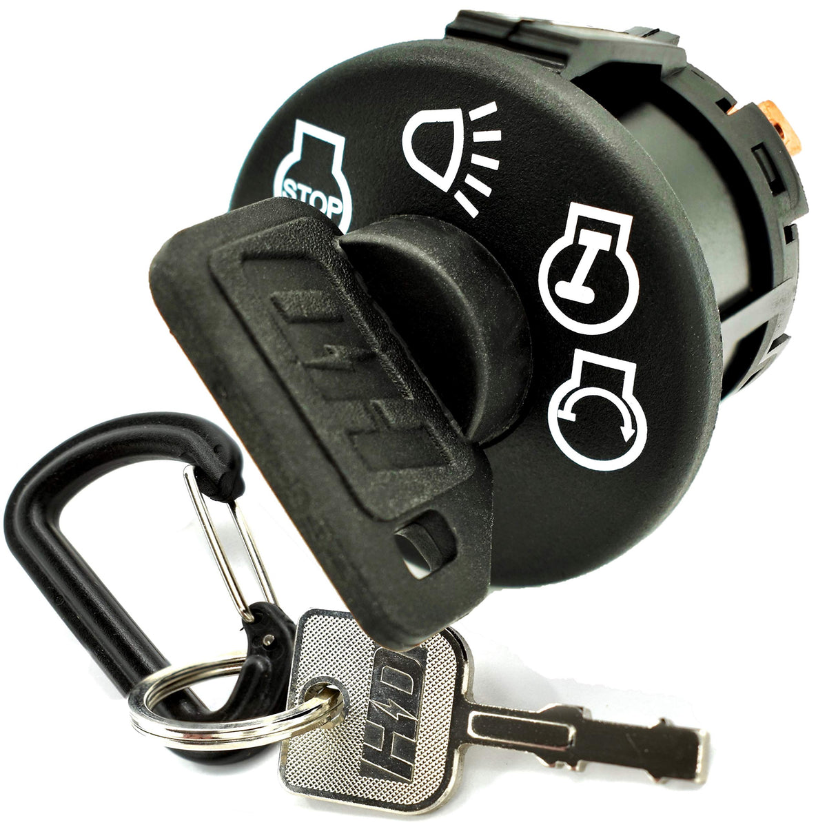 HD Switch umbrella key protects against dust, dirt and water to extend switch life.