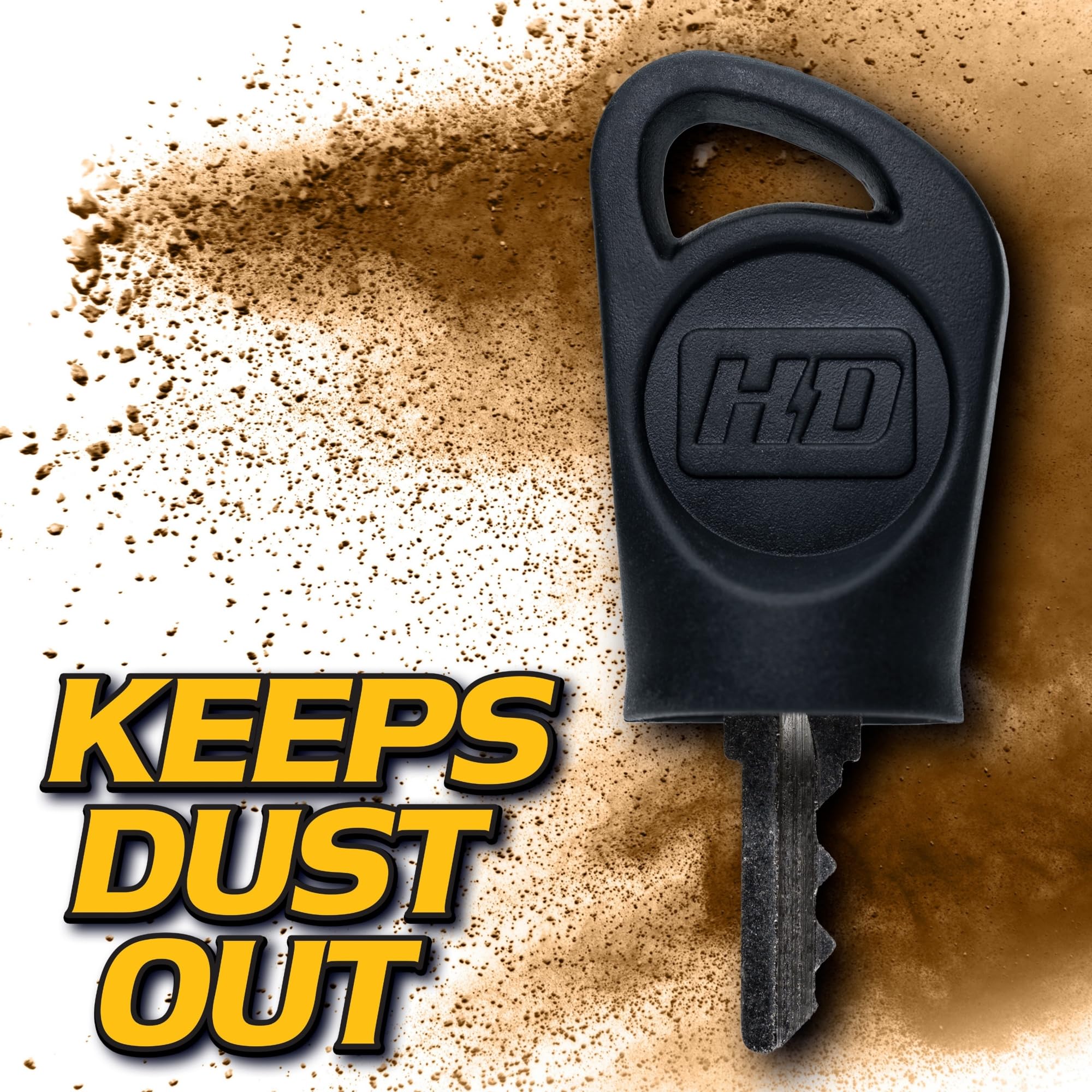 HD Switch umbrella ignition key close-up highlighting smooth rotation