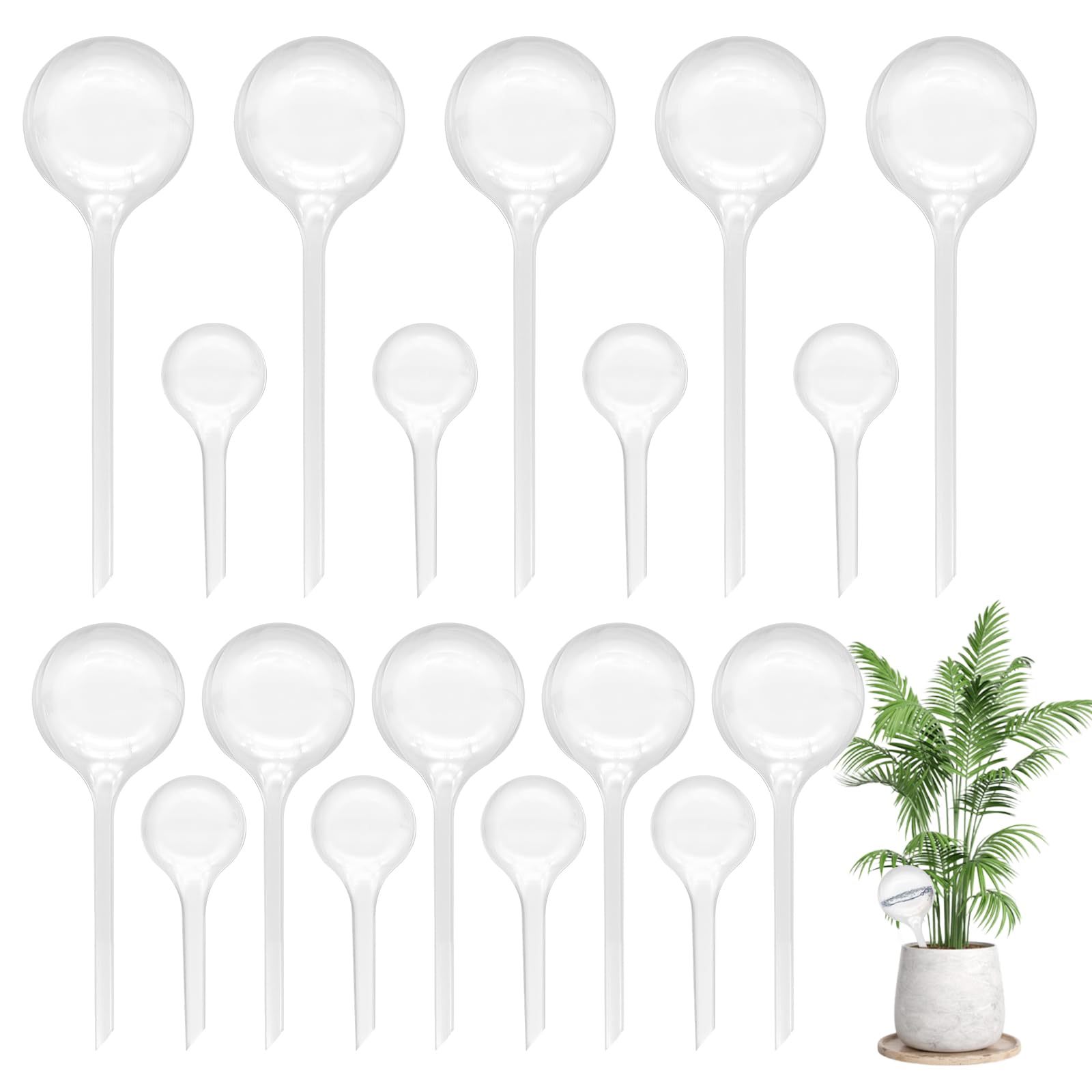 Hdagbnn watering globes in all sizes package for versatile self-watering.