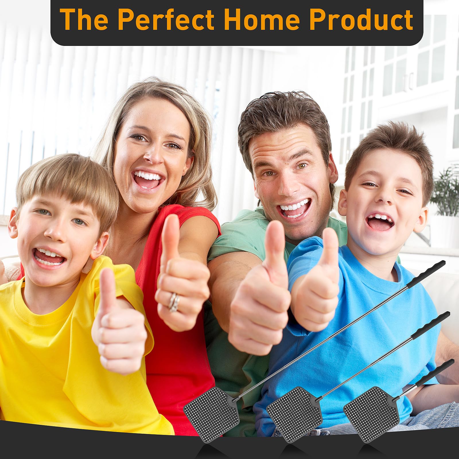 HDAJY premium plastic paddle for durable, frequent-use fly swatting