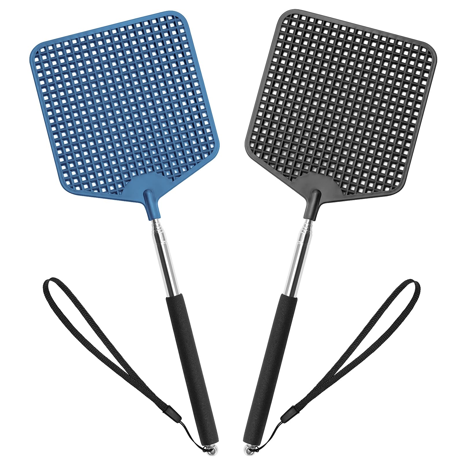 HDAJY telescopic fly swatter 2 pack with extendable paddle for quick reach.