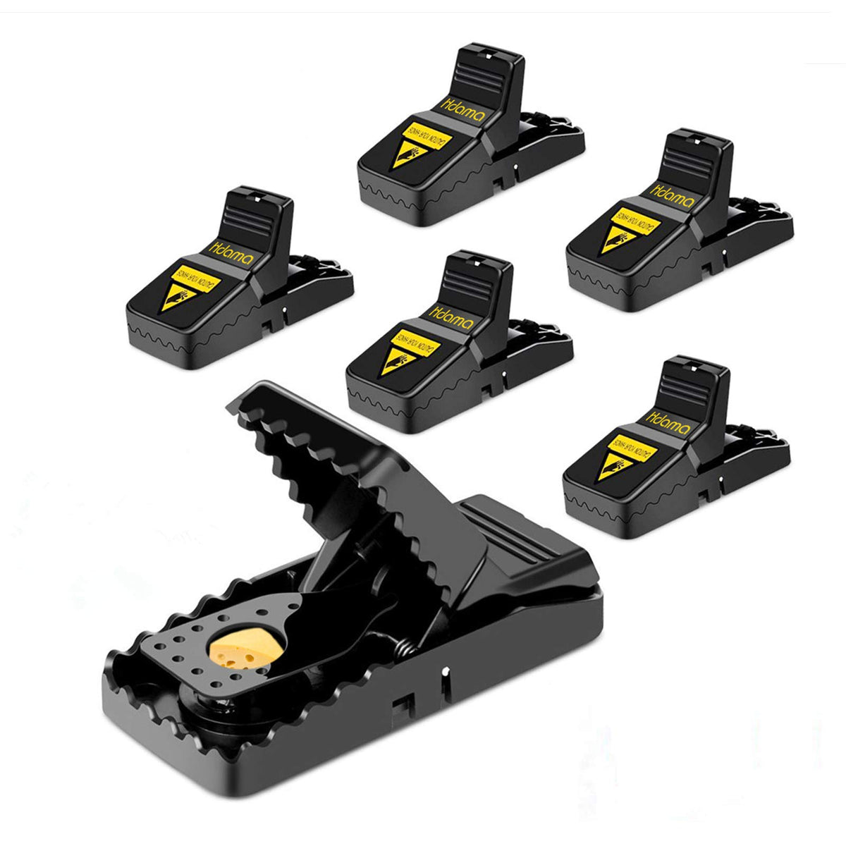 Hdama Mouse Trap six-pack on table demonstrates quick setup and reuse.