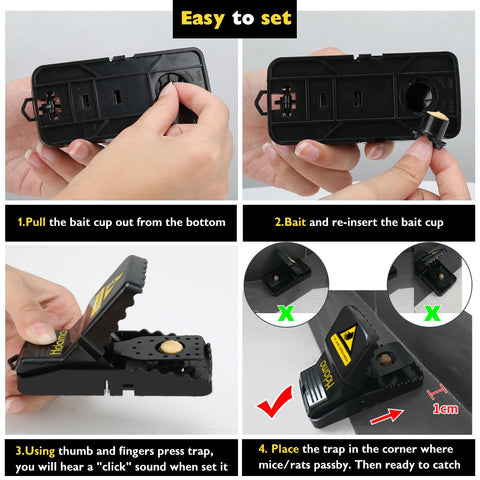 Hdama Mouse Trap being rinsed for reuse highlights easy cleanup.