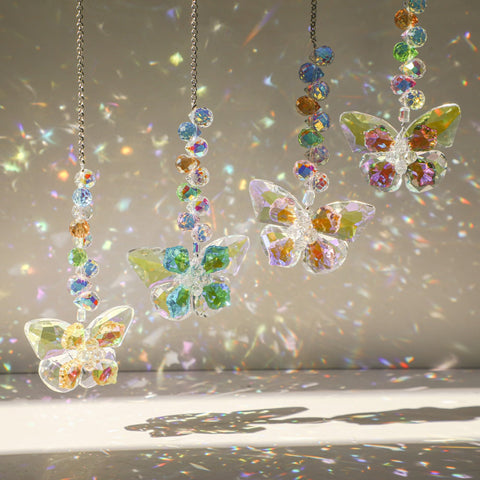 HDCRYSTALGIFTS hanging crystals fit windows with easy installation.