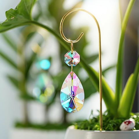 HDCRYSTALGIFTS 7.5 inch stake height elevates small plants for visibility
