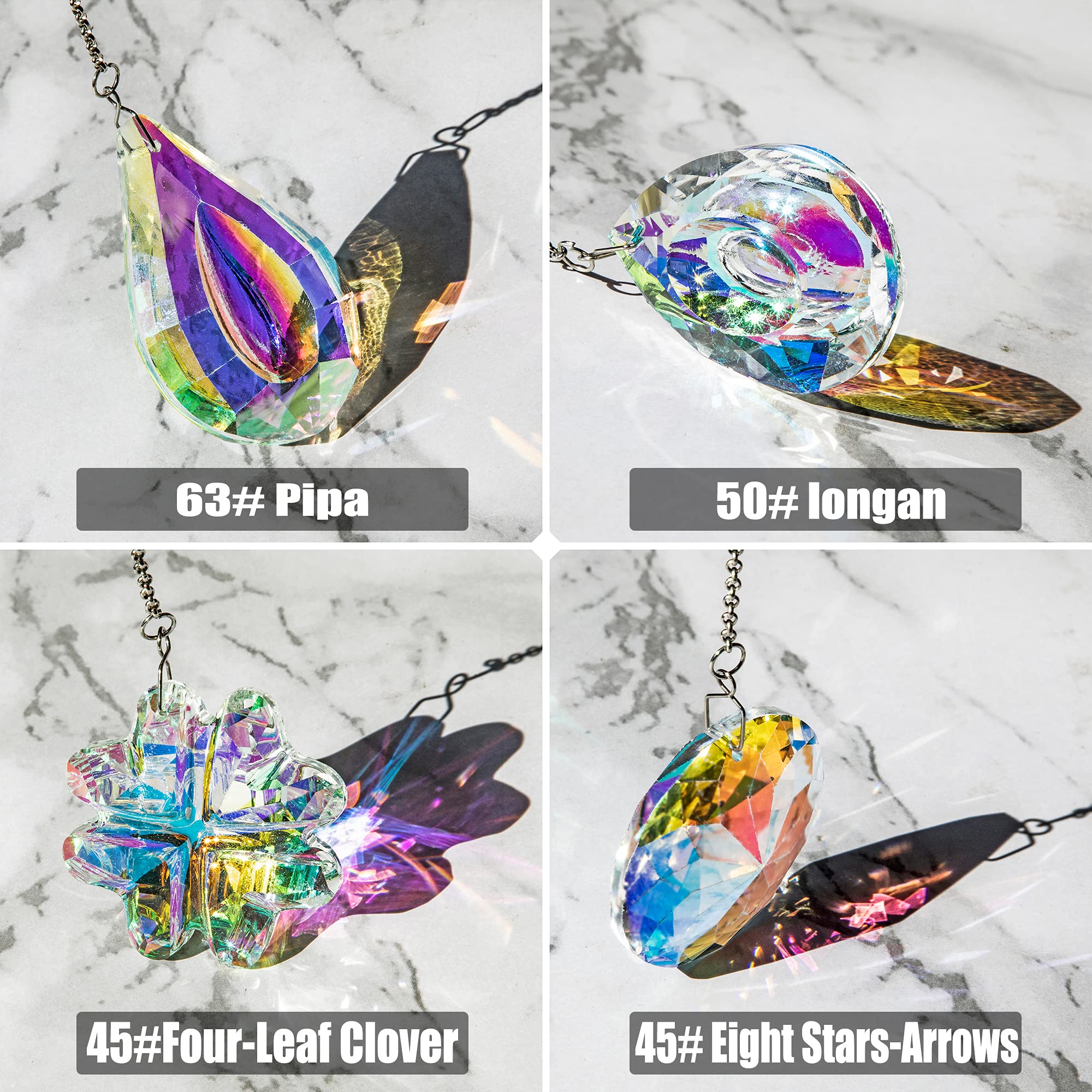 hdcrystalgifts ab-colors crystal prisms reflect ambient light with color