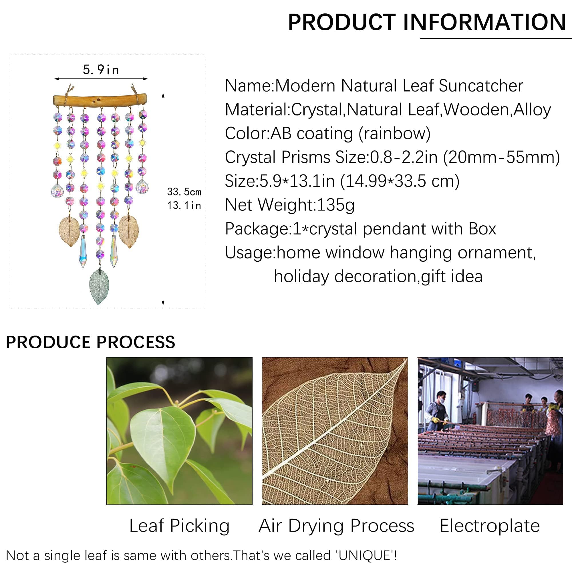 HDCRYSTALGIFTS AB prisms closeup shows facets that scatter light, brightening windows.