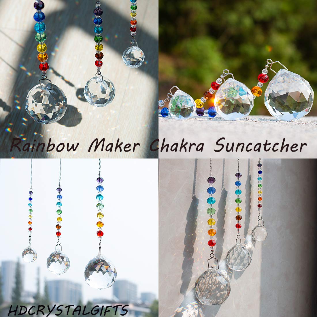 HDCRYSTALGIFTS chandelier crystal suncatcher decor enhances ceiling and wall accents.