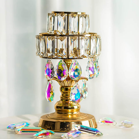 HDCRYSTALGIFTS 12-piece chandelier prisms for elegant lighting and sparkle