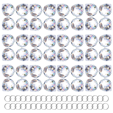 HDCRYSTALGIFTS clear crystal ball 20mm for bright rainbow reflections in sunlight.