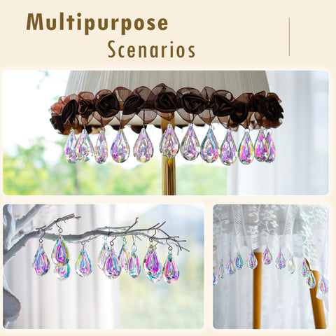HDCRYSTALGIFTS Colorful glass ornaments brighten Christmas trees and curtains