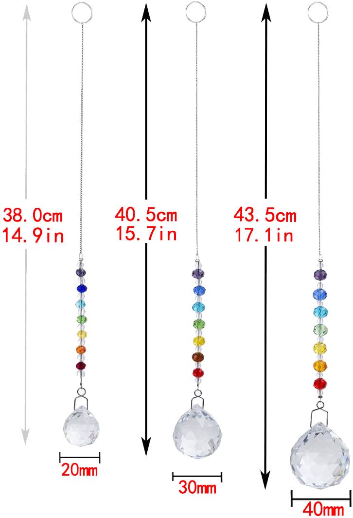 HDCRYSTALGIFTS crystal ball pendant rainbow 1 reflects multicolored beams across surfaces.