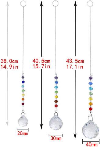 HDCRYSTALGIFTS crystal ball pendant rainbow 1 reflects multicolored beams across surfaces.
