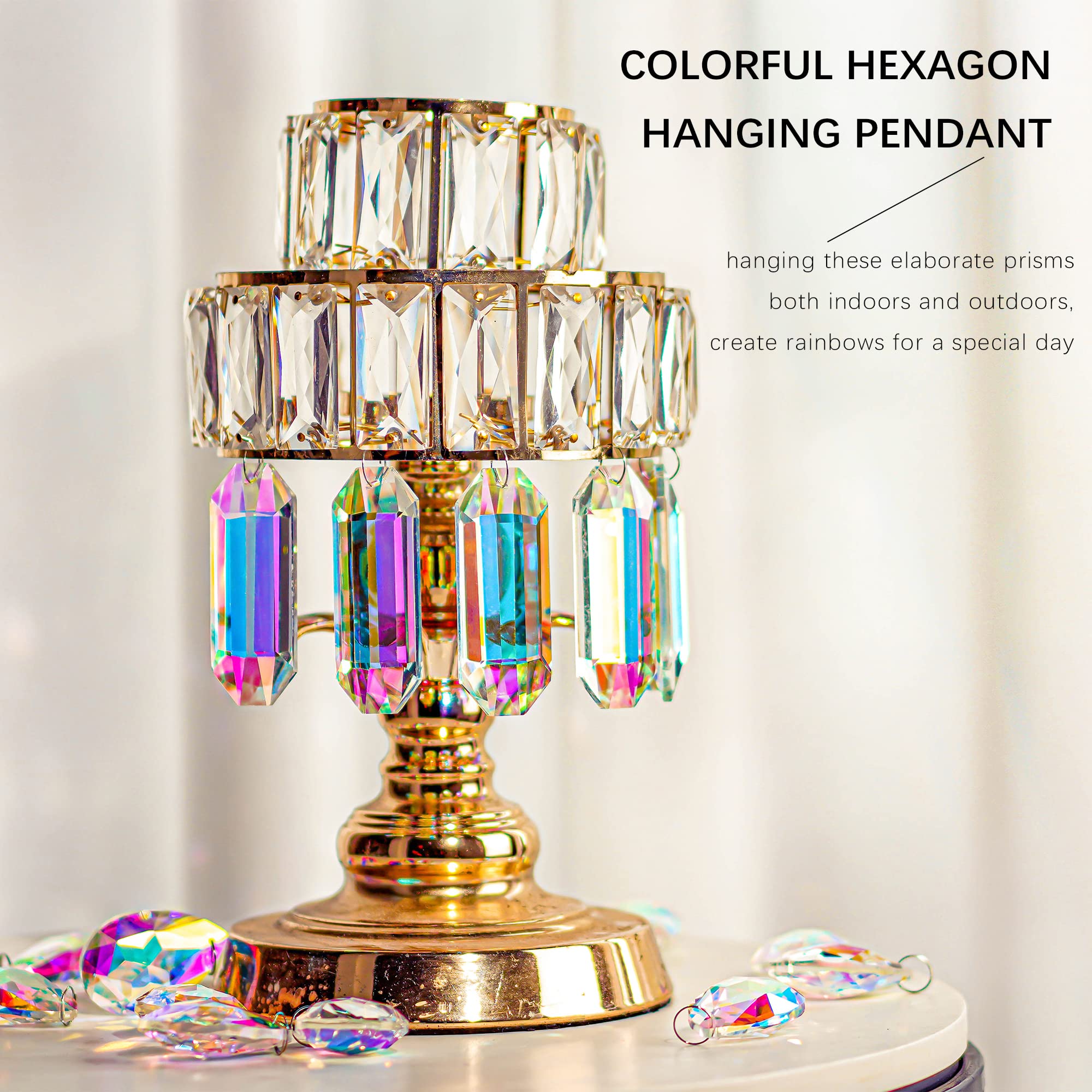 HDCRYSTALGIFTS crystal sun catcher for garden decor brightens spaces