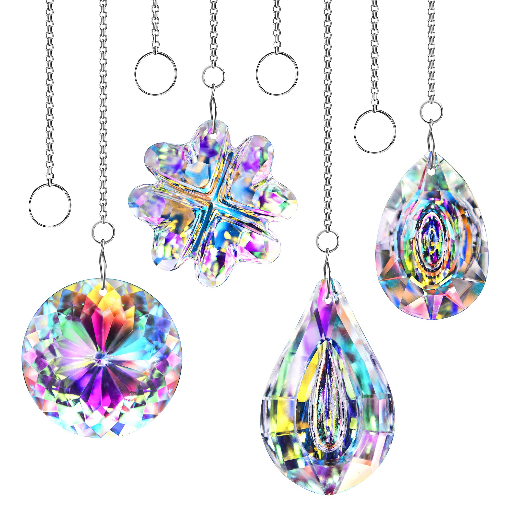 hdcrystalgifts crystal suncatchers window pendants create colorful rainbows in sunny rooms