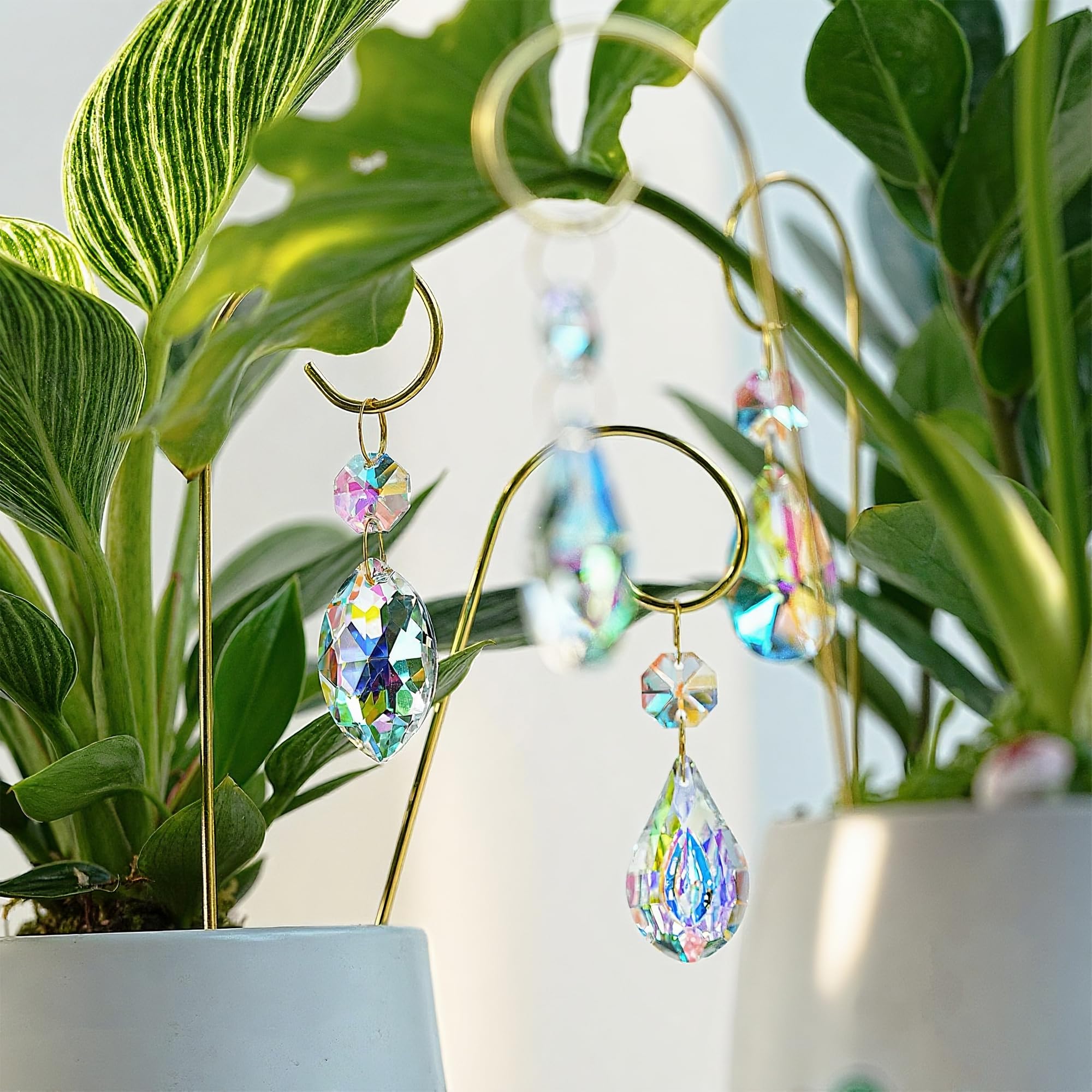 HDCRYSTALGIFTS elegant crystal hanging suncatcher decor for home and gifts