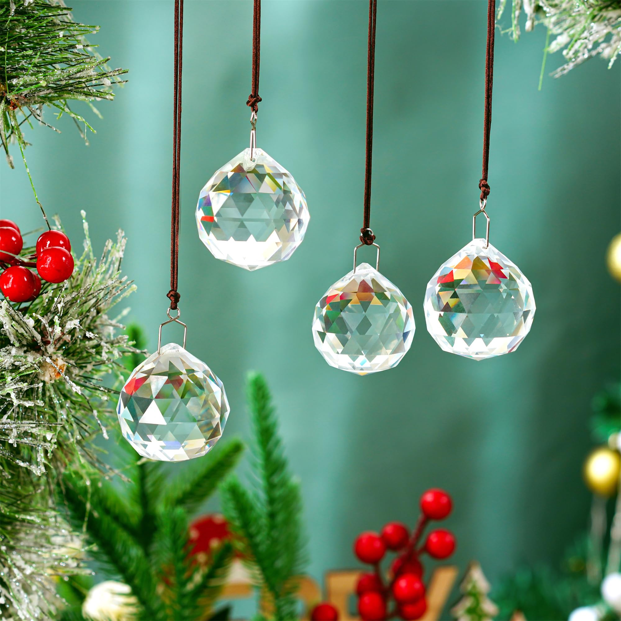HDCRYSTALGIFTS feng shui crystal prism promotes positive ambience.