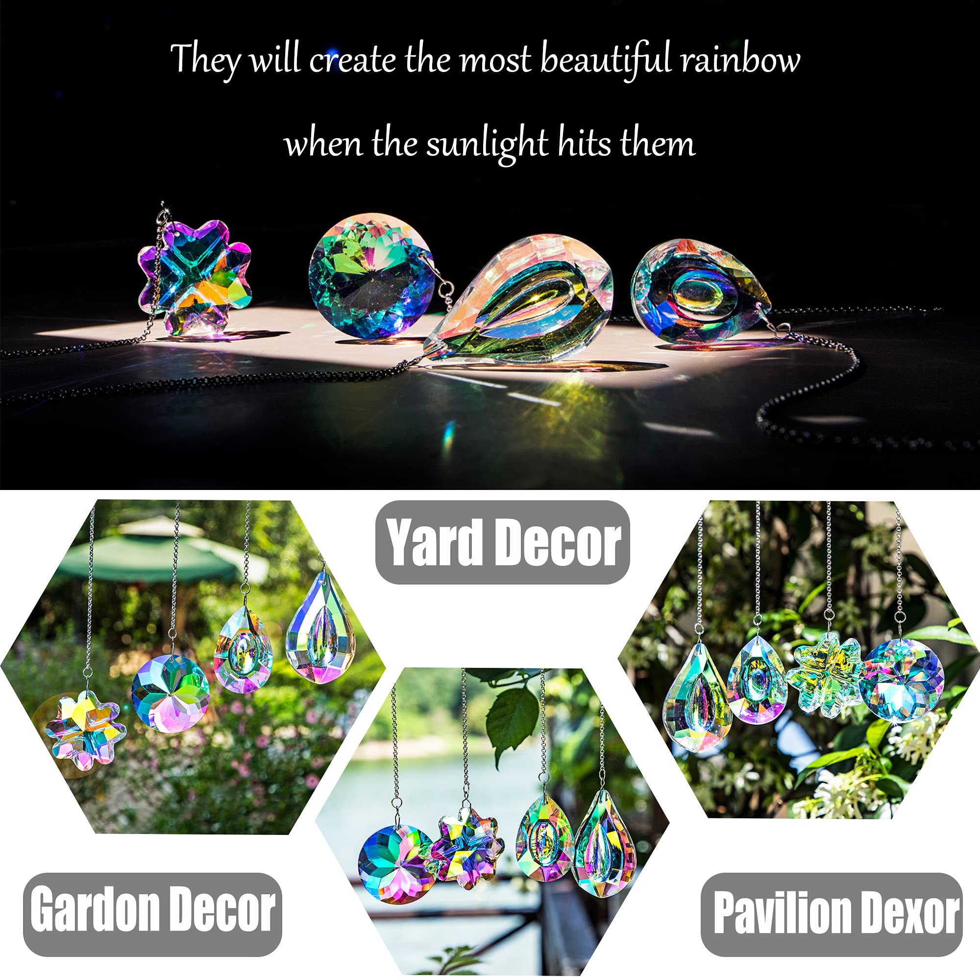 hdcrystalgifts four-leaf-clover prism adds charm to sunny windows