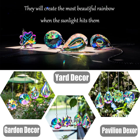 hdcrystalgifts four-leaf-clover prism adds charm to sunny windows