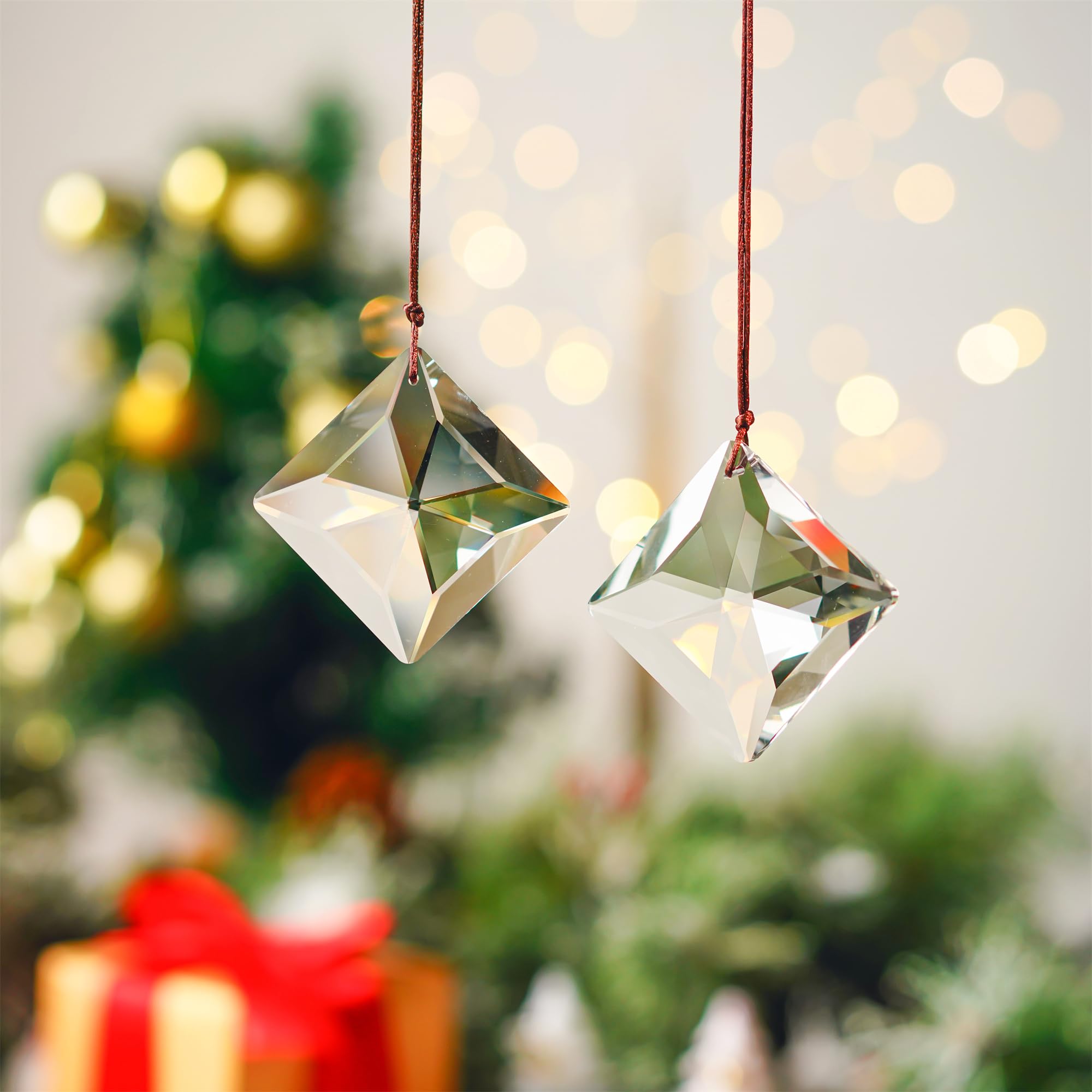 HDCRYSTALGIFTS crystal prisms brighten garden corners and tree areas