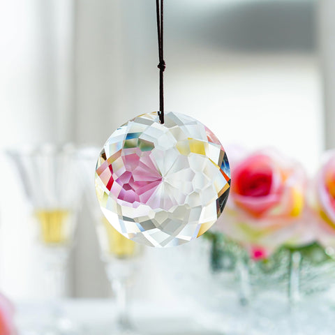 HDCRYSTALGIFTS handmade crystal pendant with precise detailing