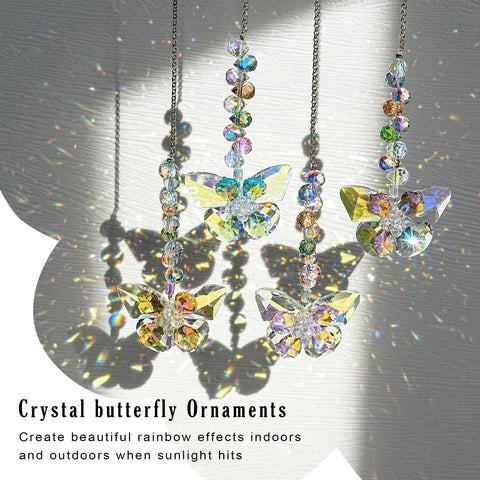 HDCRYSTALGIFTS rainbow-maker suncatchers spark visual color in rooms.