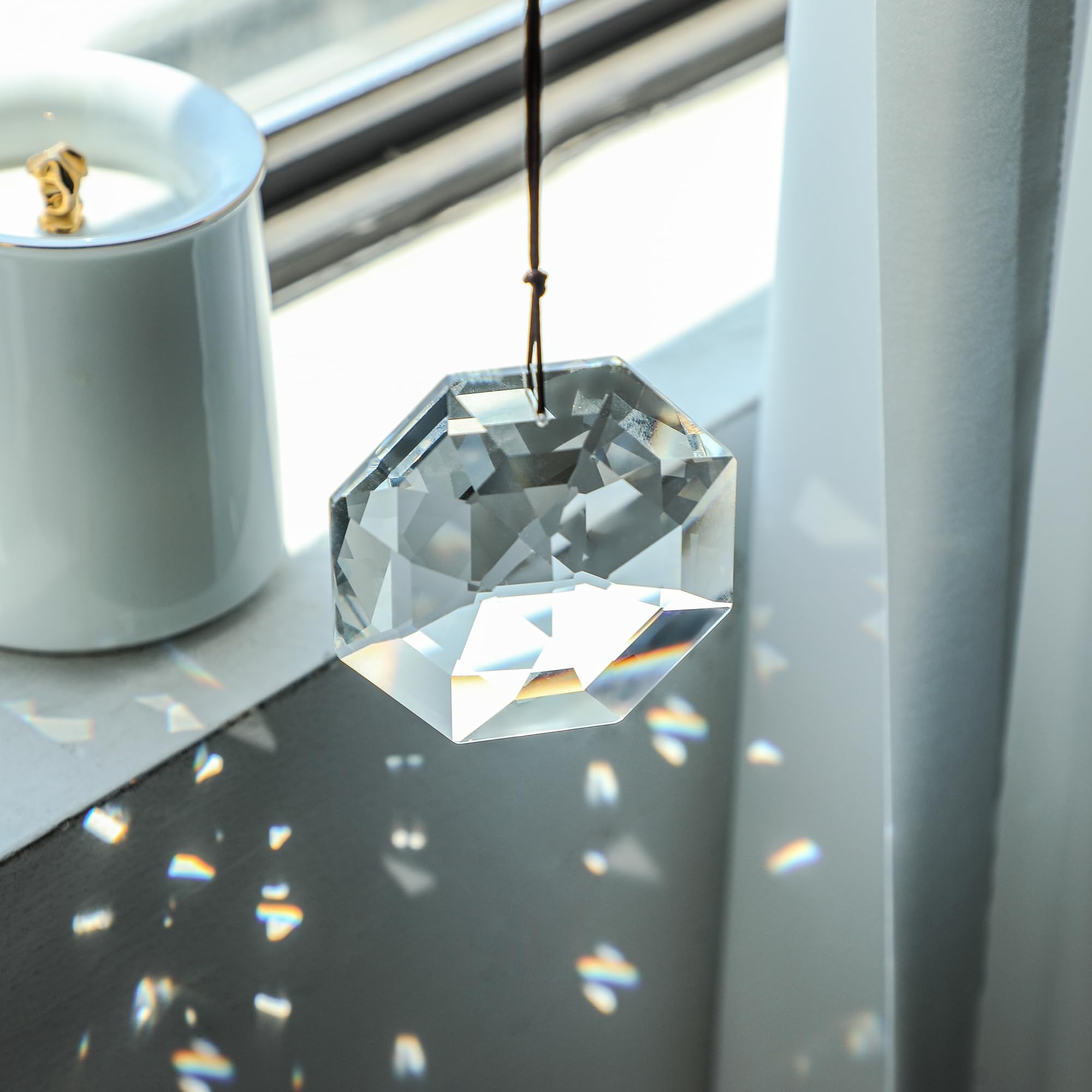 HDCRYSTALGIFTS hanging crystal prisms for windows, porch, or garden decor.