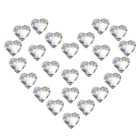 HDCRYSTALGIFTS heart prisms suncatchers 20mm sparkle in sunlight