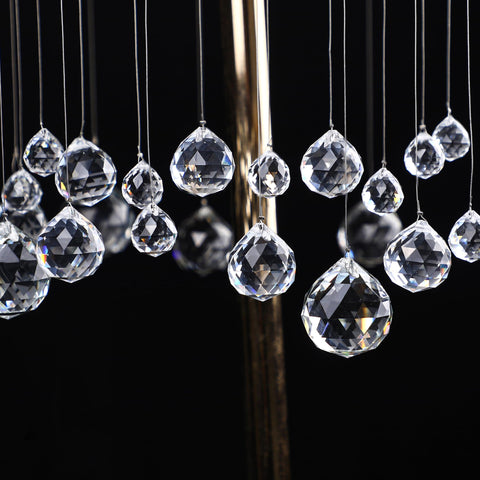 HDCRYSTALGIFTS indoor decor glimmering elevates living room ambiance with sparkle.