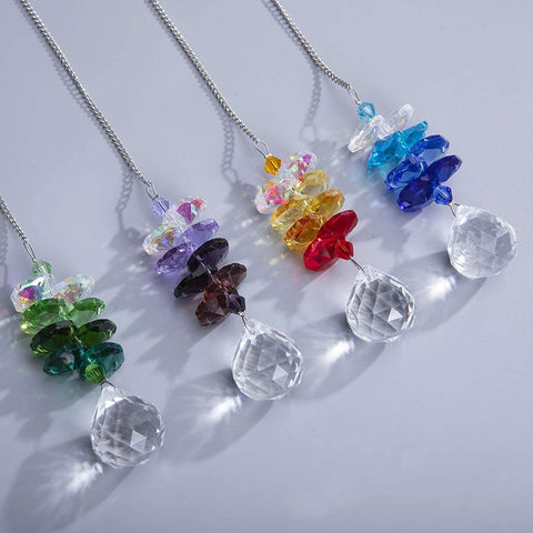 HDCRYSTALGIFTS laser cut clear crystal suncatcher for bright sparkle