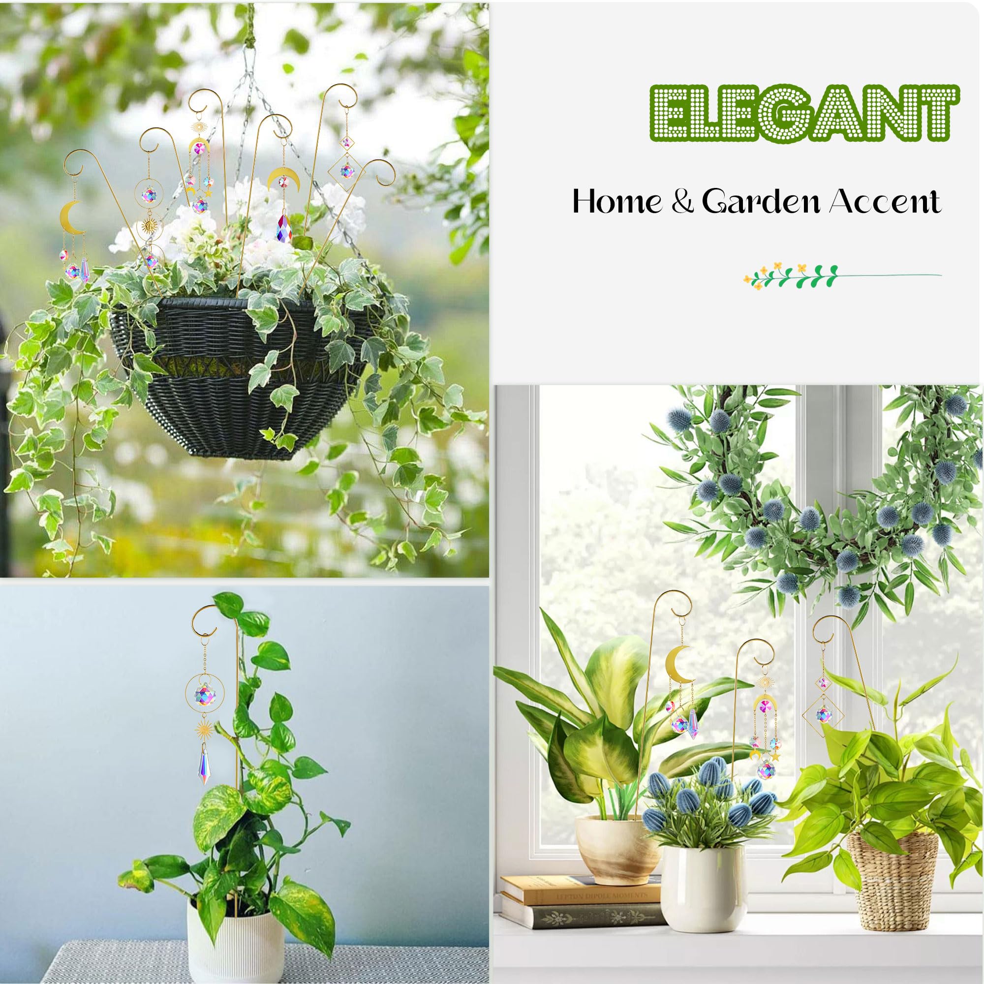 HDCRYSTALGIFTS suncatchers enhance balcony garden decor
