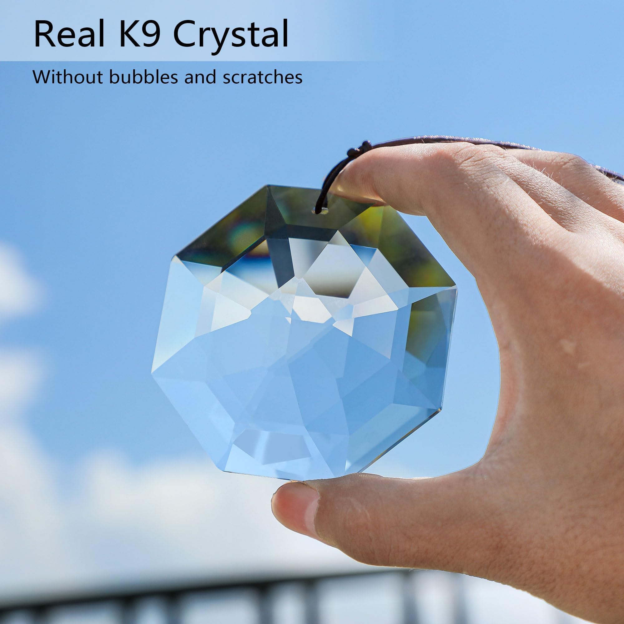 HDCRYSTALGIFTS premium K9 crystal material ensures durable, clear prisms.