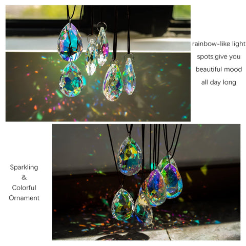 HDCRYSTALGIFTS Rainbow maker prisms brighten rooms with shimmering festive light